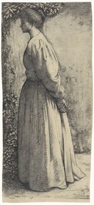 Kadın ayakta, yandan by Richard Nicolaüs Roland Holst