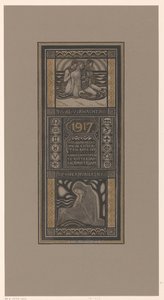 1917 için yardım takvimi Zaten bir beklenti ya da hatırlatma: Rotterdam ve Amsterdam'daki kanser enstitülerinin yararına yardım takvimi (nesne üzerinde başlık) by Richard Nicolaüs Roland Holst