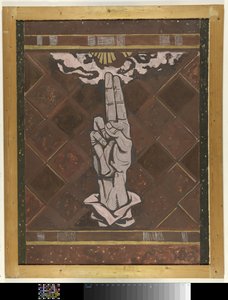 Ülserli el; Lahey'deki Yargıtay'daki mermer dekorasyon figürü için tasarım by Richard Nicolaüs Roland Holst