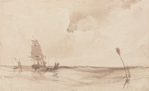 deniz manzarası by Richard Parkes Bonington