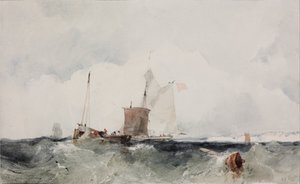 İngiliz Sahilinde by Richard Parkes Bonington