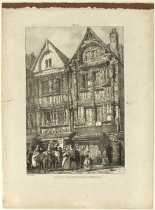 Büyük Ev, Rue St. Pierre by Richard Parkes Bonington