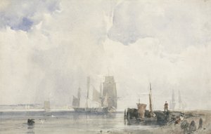 Haliçte Nakliye (kağıt üzerinde grafit üzerinde w/c) by Richard Parkes Bonington