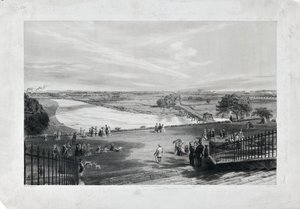 Avenham  Miller Park, c.1870 (kağıt üzerine renkli taş baskı) by Richard Parminter Cuff