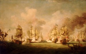 Barfleur Savaşı by Richard Paton