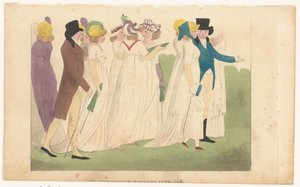 Londra ve Paris Kadın Modası Dergisi: Kensington Gardens Haziran 1798