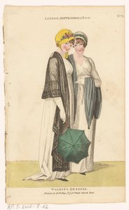 Londra ve Paris Kadın Modası Dergisi. 31: Londra, Eylül 1800: Yürüyüş Elbiseleri