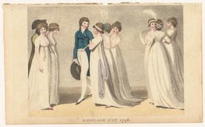 Londra ve Paris Kadın Modası Dergisi: Ranelagh Temmuz 1798