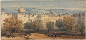 Aziz Stephen Kapısı, Kudüs by Richard Principal Leitch