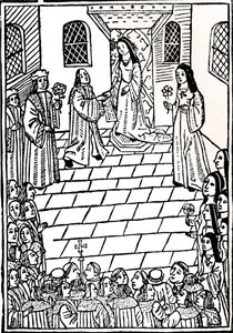 Charles V ve Prenses Mary Tudor arasındaki evlilik anlaşması, c1508. by Richard Pynson