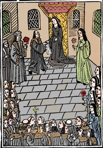 Charles V ve Prenses Mary Tudor arasındaki evlilik anlaşması, c1508 by Richard Pynson