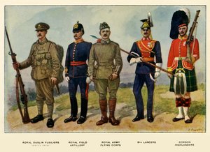 İngiliz Ordusu, 1919 Türleri.