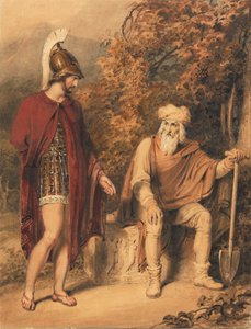Alkibiades ve Timon by Richard Westall