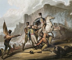 Oporto, 'The Victories of the Duke of Wellington'dan, T. Fielding tarafından oyulmuş, pub. 1819 by Richard Westall