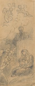 Mesih'in Doğuşu (Luka 2:15) by Richard Westall
