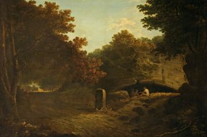La Riccia, Albano yakınlarında, İtalya 1752-57 (tuval üzerine yağlı boya) by Richard Wilson