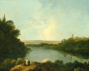 Roma yakınlarındaki Nemi Gölü, 1760 dolayları (tuval üzerine yağlı boya) by Richard Wilson