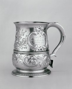 Kulplu kupa, 1740-41, kovalanmış ve oyulmuş c.1845 (gümüş) by Richard and Cooke, Thomas Gurney