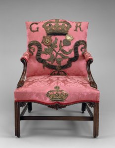 Koltuk, c.1750 (maun ve döşeme) by Richard and Elwick Edward (attr. to) Wright