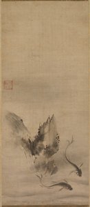 Balık ve Kaya, Balık ve Yosun, 16. yüzyıl. by Rinkyo