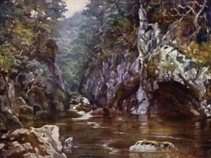 Peri Glen, Bettws-y-Coed (renkli taş) by Robert (after) Fowler