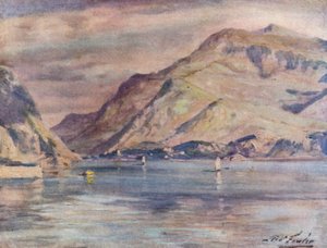 Cwm-y-Glo'dan Snowdon (renkli taş) by Robert (after) Fowler