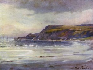 Yaz Akşamı, Anglesey Sahili (renkli taş) by Robert (after) Fowler