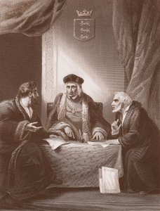 AH Payne tarafından oyulmuş Empson ve Dudley ile Henry VII, (lito)