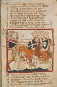 Egerton 3028 f.98 Kendileriyle buluşmak için gönderilen Sarazenleri yenerler, 