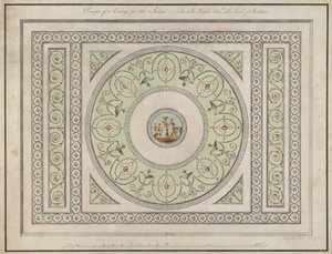 Headfort House, İrlanda: Salon Tavanı by Robert Adam