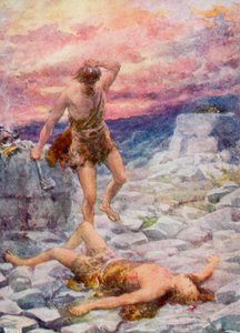 Cain ve Abel (renkli taş)