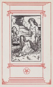 İngilizce Şarkı Sözleri (lito) için İllüstrasyon by Robert Anning Bell
