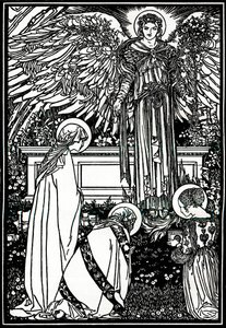Altar Kitabı için İllüstrasyon, 1892, 1897 by Robert Anning Bell