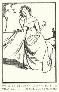 Silvia kimdir? O nedir, bütün kuğularımızın onu övdüğü? (lito) by Robert Anning Bell