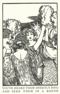 Onları tatlı bir şekilde şarkı söylerken duydun ve onları bir turda gördün (lito) by Robert Anning Bell