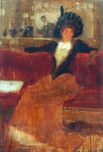 Kafede (tuval üzerine yağlıboya) by Robert Atkinson