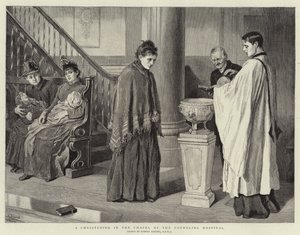 Foundling Hastanesi Şapelinde Bir Vaftiz by Robert Barnes