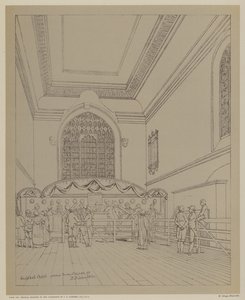 Guildhall Şapeli, Londra Şehri by Robert Blemell (after) Schnebbelie