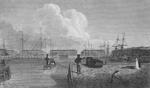Londra Rıhtımı, Wapping (gravür)