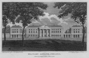 Askeri İltica, Chelsea (gravür) by Robert Blemell (after) Schnebbelie