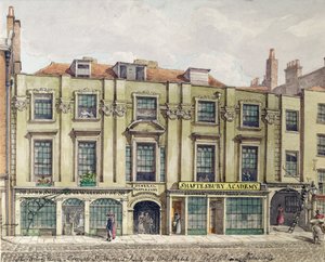Shaftesbury House, Aldersgate Caddesi, Londra, 1819 (wc krokisi)
