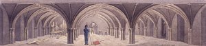 Guildhall Crypt, Londra, 1821 by Robert Blemmell Schnebbelie