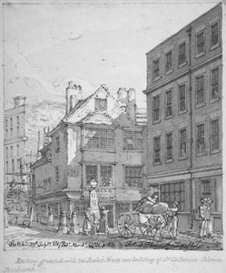 St Katherine Coleman Rectory, Fenchurch Caddesi, Londra Şehri, 1817 by Robert Blemmell Schnebbelie