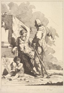 İki Asker ve Miğferli Çocuk, 19 Temmuz 1779. by Robert Blyth