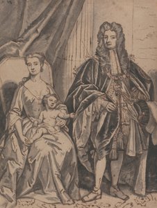 Buckingham Dükü John Sheffield ve Aile adlı bir Ailenin Portresi by Robert Byng
