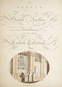 Bayan New Coll 380, f9r. Robert Carlile, 1795 tarafından çizilmiş Saint Mary, Carlisle Katedral Kilisesi