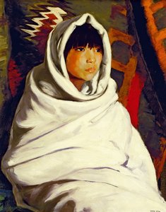Beyaz Battaniyeli Kızılderili Kız, 1917 by Robert Cozad Henri