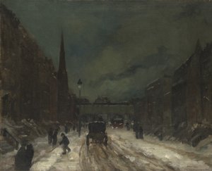Karlı Sokak Manzarası (57th Street, NYC.), 1902 by Robert Cozad Henri