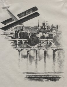 Allo Paris: Paris Köprüleri ve Notre-Dame by Robert Delaunay