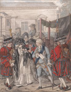 Margaret Nicholson, 2 Ağustos 1786'da St. James Sarayı'nın Bahçe Girişinde Majesteleri III. George'a Suikast Yapmaya Çalışırken